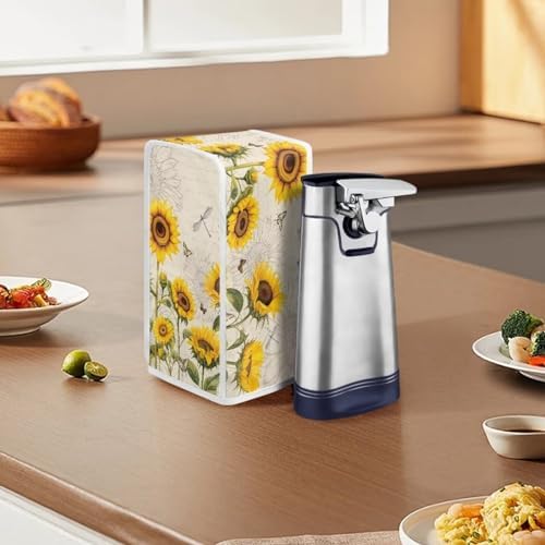 Dragonfly Sunflower Can Opener Protect Cover Kitchen Decor