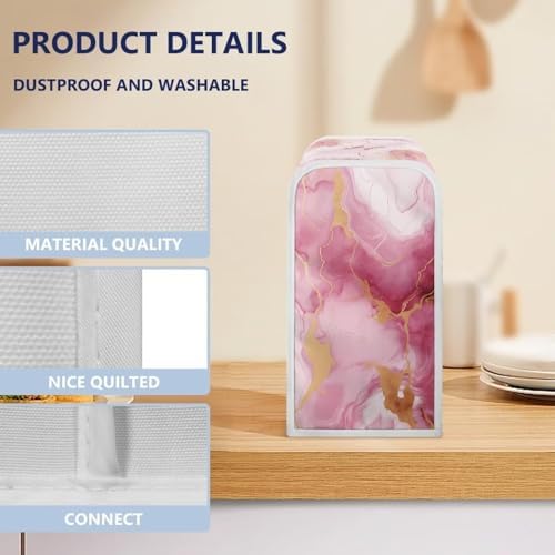 Pink Marbles Print Electric Can Opener Cover