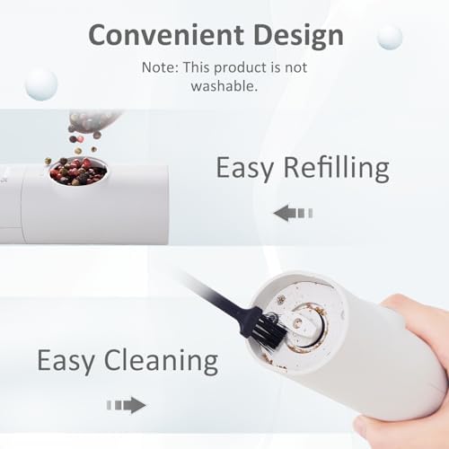 Adjustable Coarseness Rechargeable Salt Pepper grinder Set with LED Lights