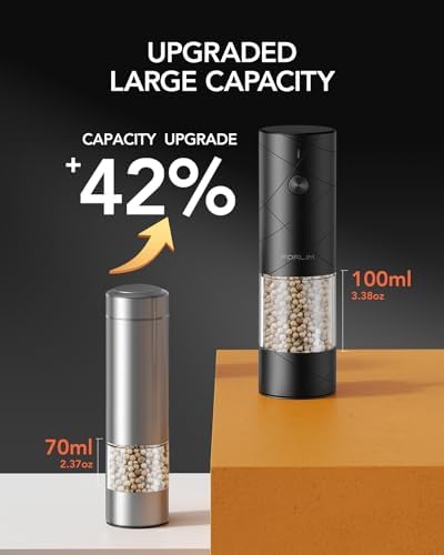 FORLIM Electric Salt Pepper Grinder Set