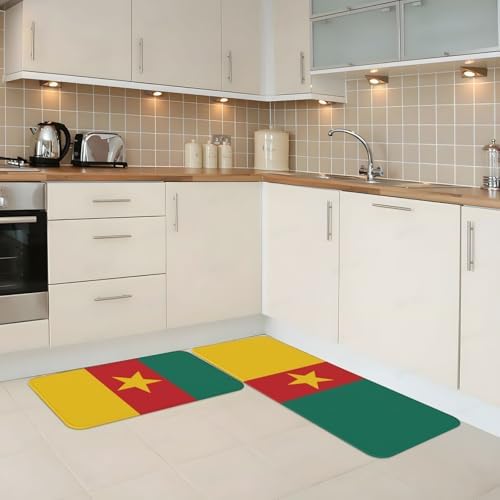 Cameroon Flag Kitchen Mats
