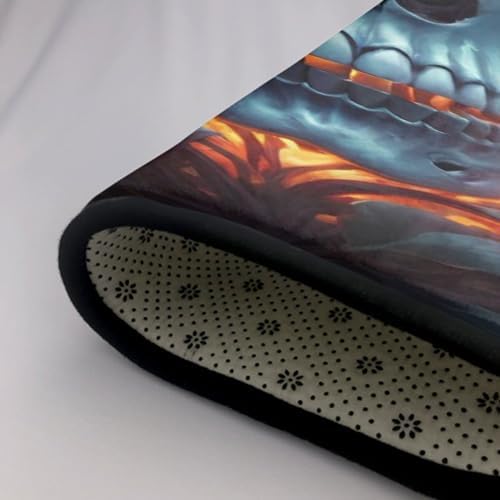 Cool Flaming Skull Comfort Mat
