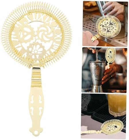 VOSAREA Gold Stainless Steel Cocktail Strainer