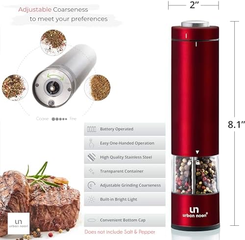 Elegant Battery Operated Salt Pepper Generator Set