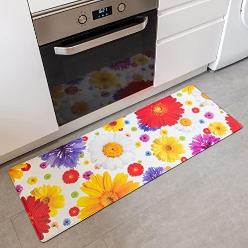 BAMBIKI Artistic Anti Fatigue Kitchen Mat - 48x175x12mm