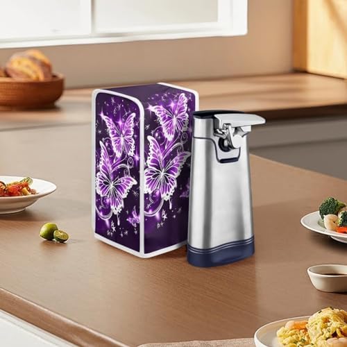 ZOUTAIRONG Sparkling Butterfly Electric Can Opener Cover Ensure Clean Festive Kitchen