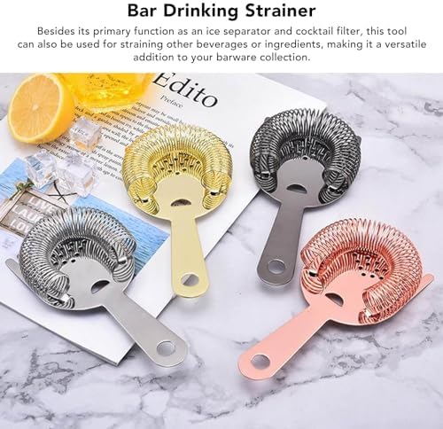 Ultimate Bar Strainer for Professionals Home Chefs Stainless Steel Cocktail Sieve