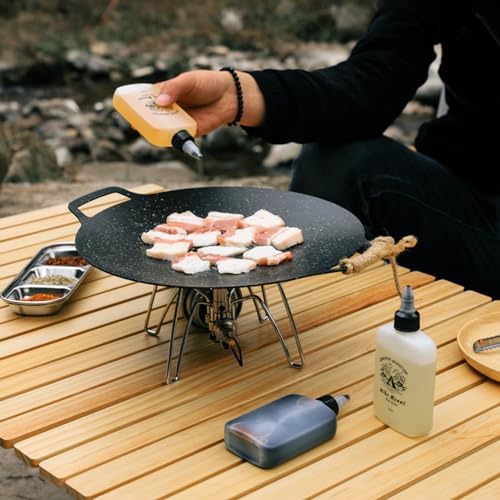 BEIYINAI Squeeze Oil Dispenser with Twist Top Lid