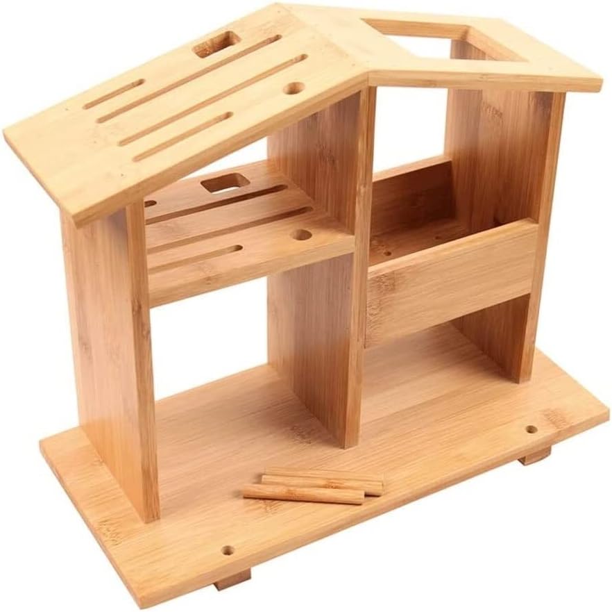 ZAEGO Bamboo Knife Holder Space-Saving Storage