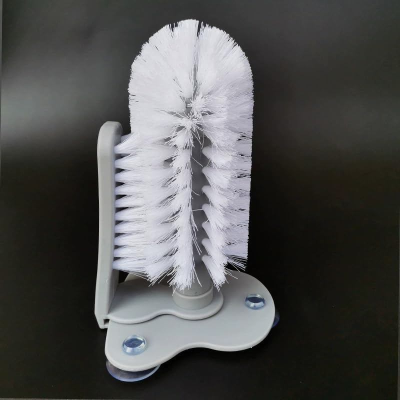Wall-Mounted 360-Degree Kitchen Cup Brush Automatic Glass Cleaner