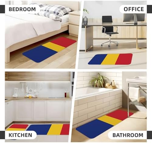 Non-Slip Kitchen Mat for Romania Flag Kitchen Accessories