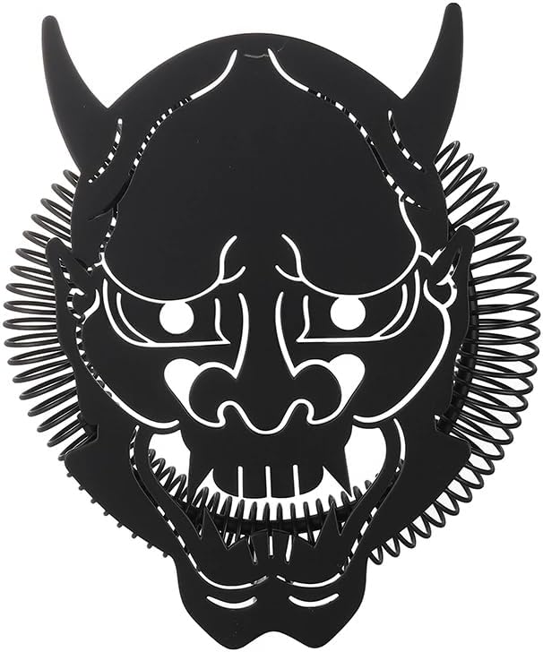 Cocktail Geek Demon Face Bar Strainer in Matte Black DemonB