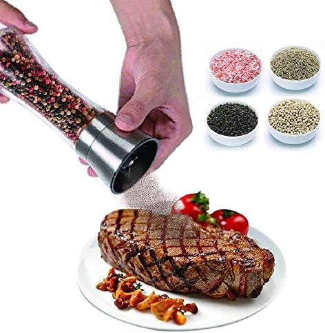 Chelory Salt Pepper Mill Set - Premium Adjustable