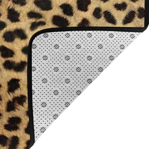 Leopard Animal Print Non-Slip Floor Mat