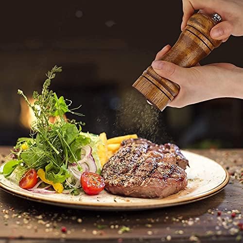Powstro 5-inch Adjustable Ceramic Pepper Grinder