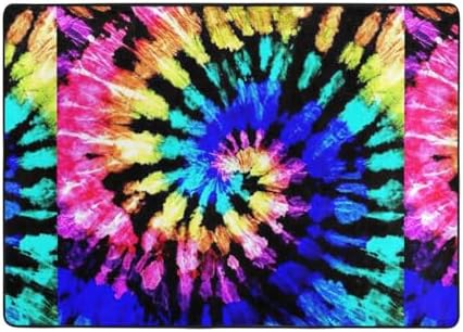 Exotic Tie-Dye Kitchen Floor Mat Soft Durable Non-Slip