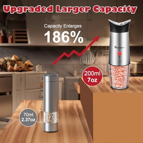 Manual Electric Salt Pepper Grinder Set