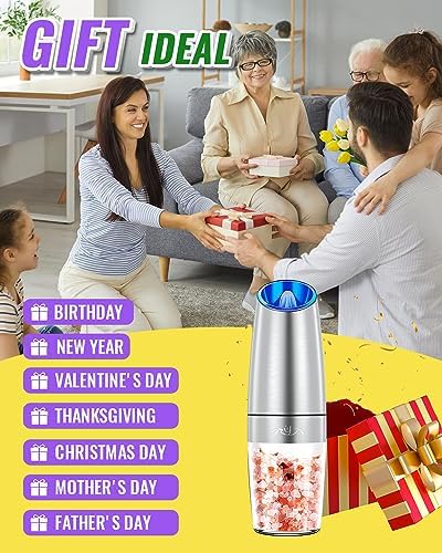 Rongyuxuan Gravity Electric Salt and Pepper Mill Set