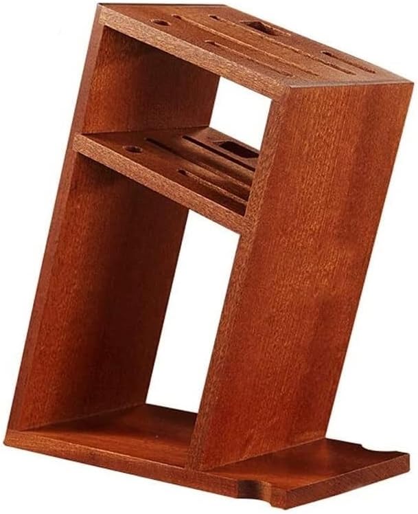 ZAEGO Solid Wood Knife Holder with Ventilated Design