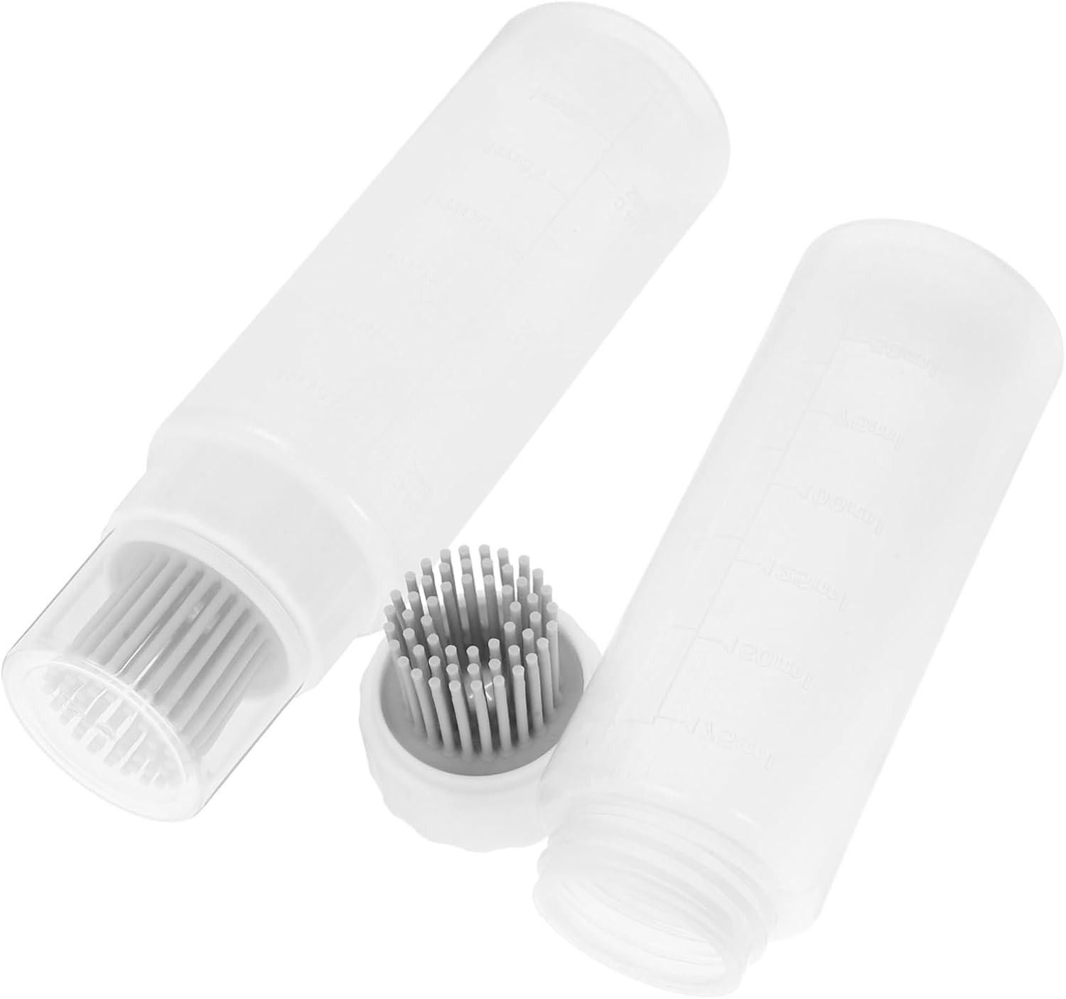 175ml Transparent Silicone Kitchen Condiment Bottles Set of 2