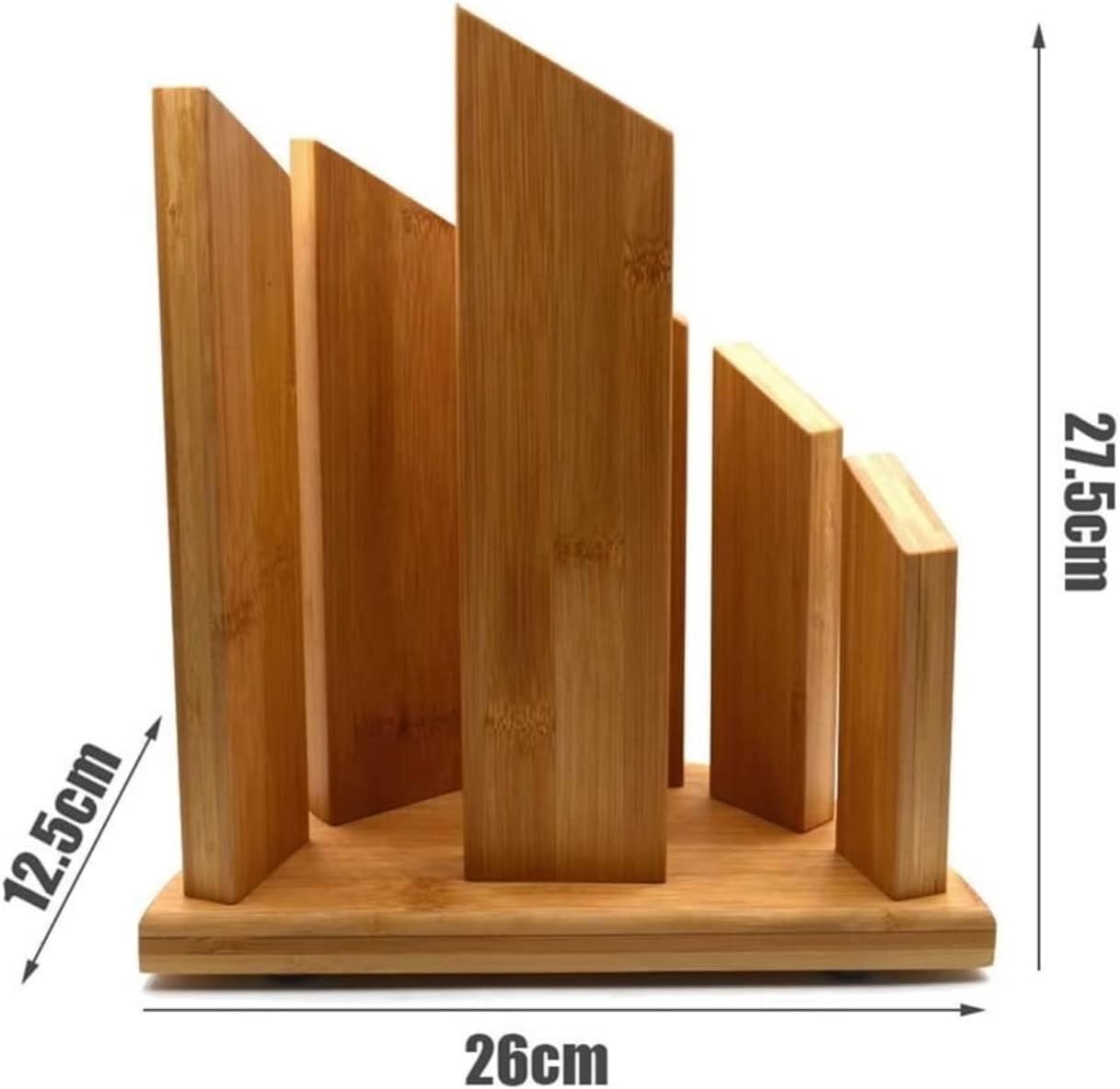 ZAEGO Magnetic Knife Block Wooden Holder