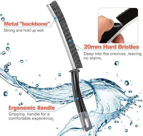Guardian of the Grout Hard-Bristle Crevice Cleaning Brush Set