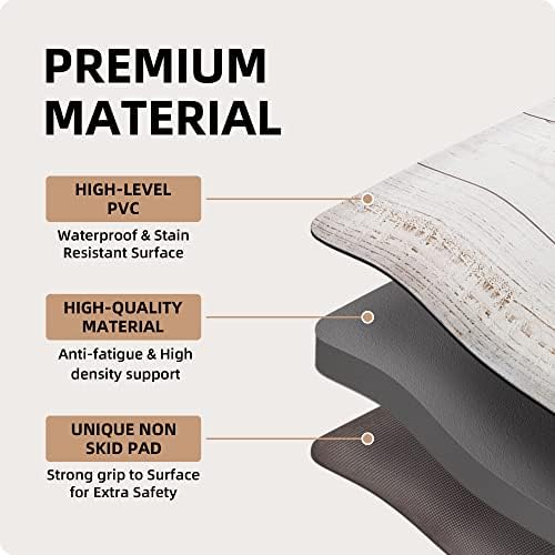 KOKHUB Anti-Fatigue Kitchen Mat Soft Cushioned for Standing Use