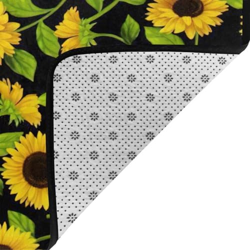 Breaux Sunflower Non-Slip Floor Mat80x58