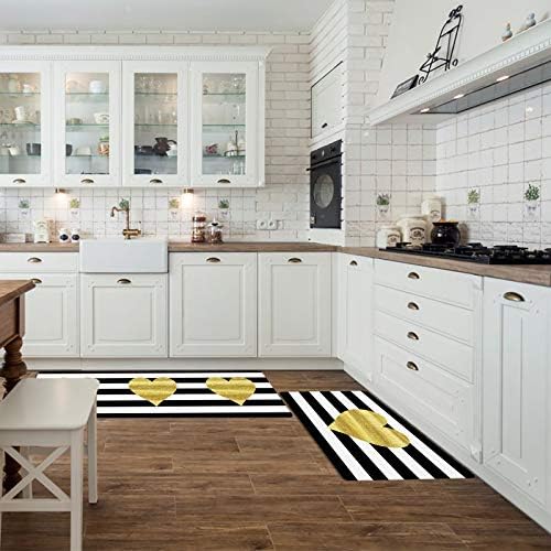 Love Valentine Heart Kitchen Floor Mats 2PCS