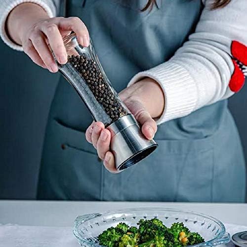 Chelory Salt Pepper Mill Set - Premium Adjustable