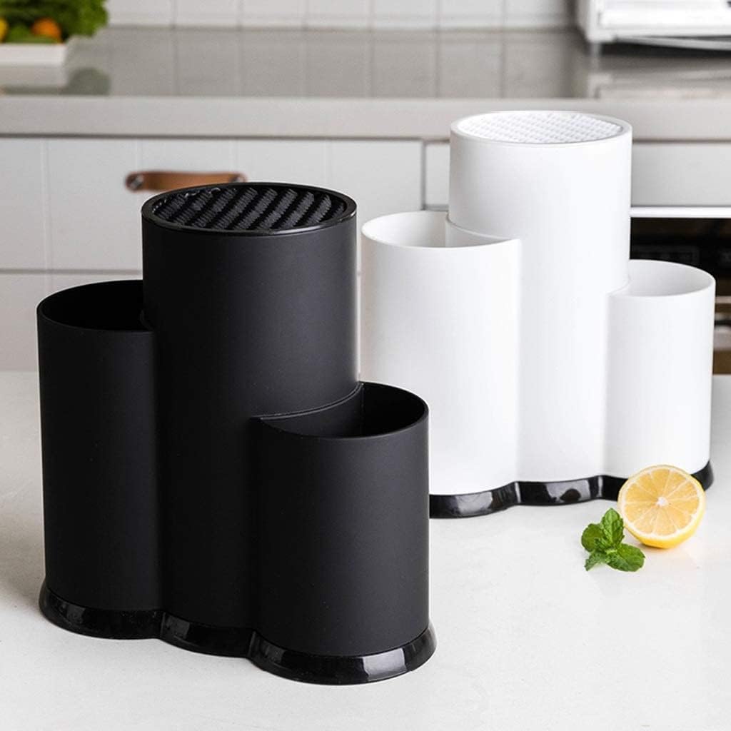 White Kitchen Knife Block