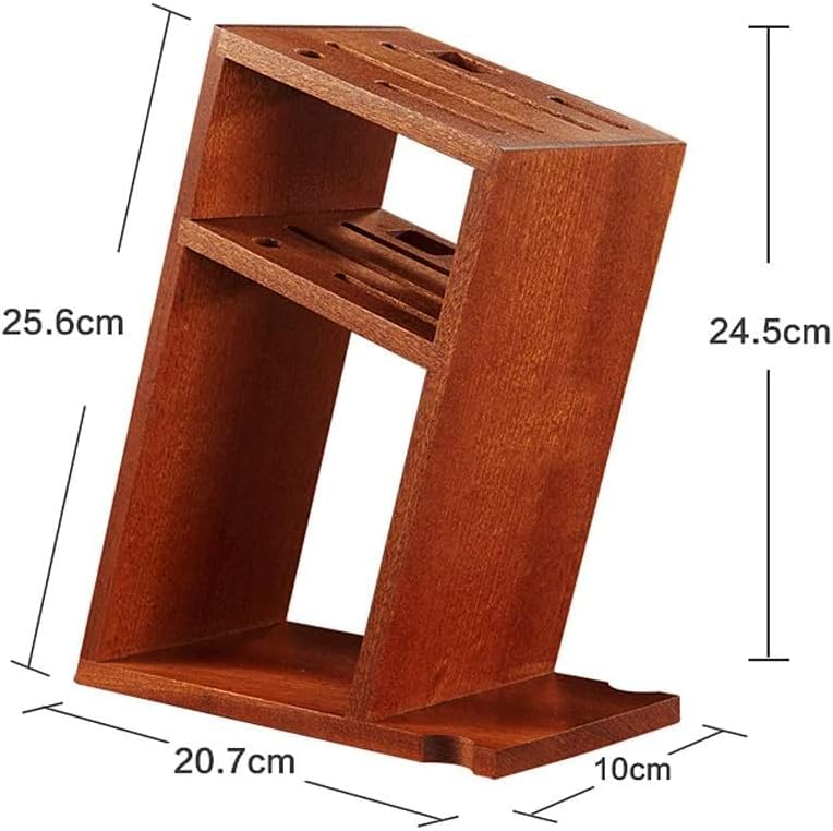 ZAEGO Solid Wood Knife Holder with Ventilated Design
