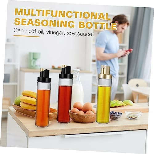 2-Piece Leak-Proof Glass Olive Oil Bottles Set for Kitchen