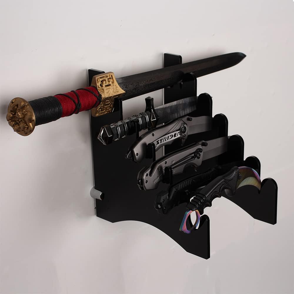 HHUXIUE Acrylic Knife Rack - Storage Display Stand