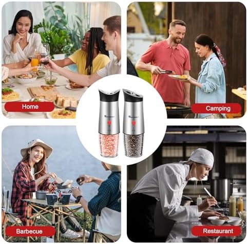 Manual Electric Salt Pepper Grinder Set