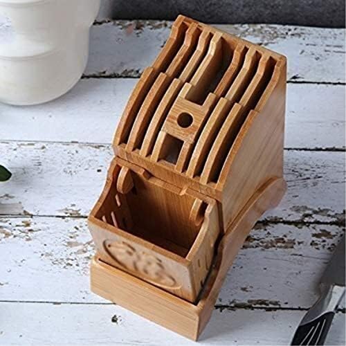 ZAEGO Bamboo Knife Block Holder for Counter 1