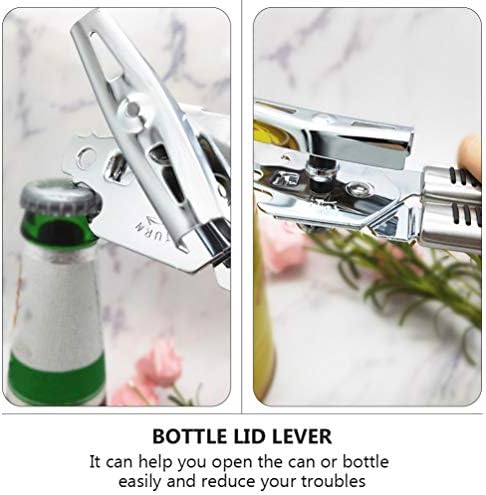 Hemoton Electric Can Opener Stainless Steel PP Material Compact Ergonomic Design