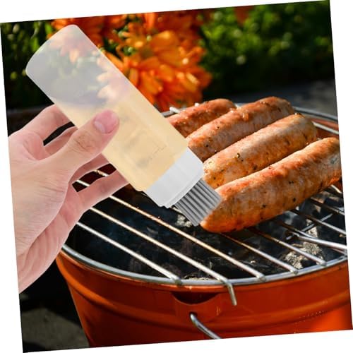 175ml Transparent Silicone Kitchen Condiment Bottles Set of 2
