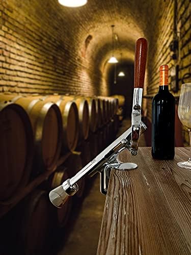 BOJ Professional Table-Mounted Wine Bottle Opener Corkscrew Chrome-Plated