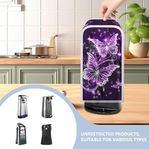 ZOUTAIRONG Sparkling Butterfly Electric Can Opener Cover Ensure Clean Festive Kitchen