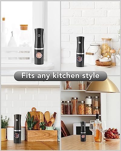 FORLIM Rechargeable Electric Salt Pepper Grinder Set with Charging Base