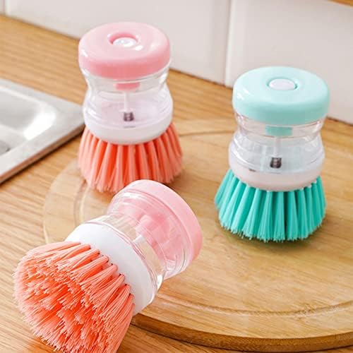 Invoda 3-Piece Soap Dispenser Palm Brushes