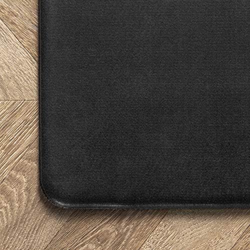 nuLOOM Diamond Stripes Comfort Mat 2x4 Light Grey