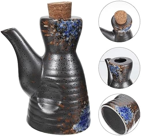 Japanese-Style Ceramic Condiment Dispenser with Lid