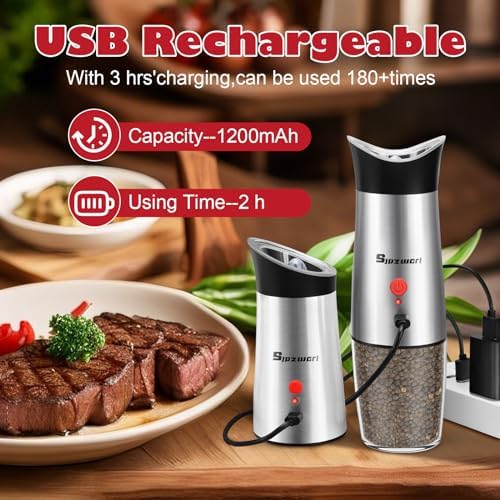 Manual Electric Salt Pepper Grinder Set