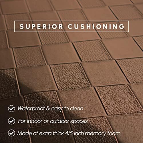 Extra Thick Memory Foam Kitchen Mat for Standing Comfort