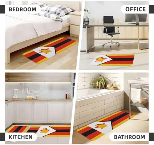 Zimbabwe Flag Kitchen Mats