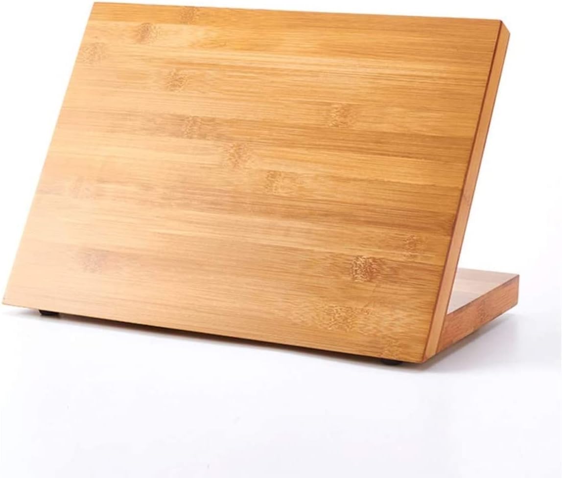 Magnetic Slanted Knife Block Wood Universal Holder