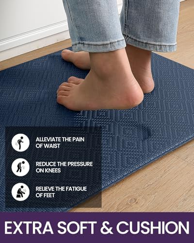 DEXI Kitchen Mat Non-Slip Anti-Fatigue Soft Durable