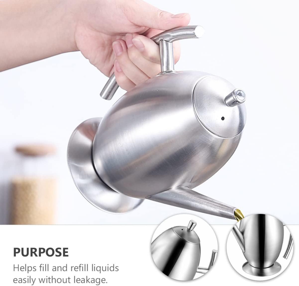 CIYODO 304 Stainless Steel Oil Strainer Pot with Cap